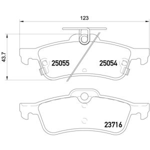 REAR BRAKE PADS