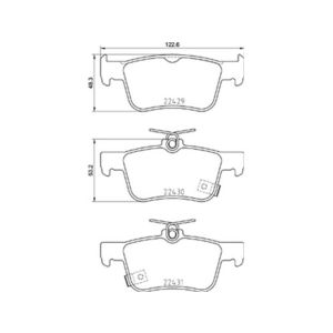 REAR BRAKE PAD SET