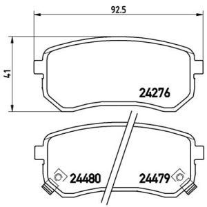 REAR BRAKE PADS