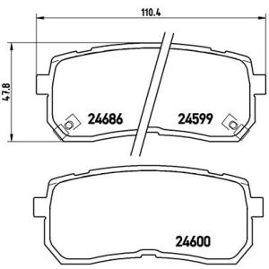 REAR BRAKE PADS