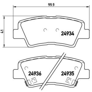 REAR BRAKE PADS