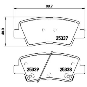 REAR BRAKE PADS