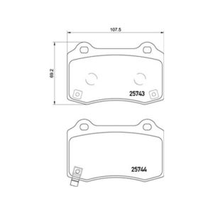 REAR BRAKE PAD SET