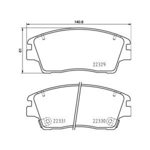 FRONT BRAKE PAD SET