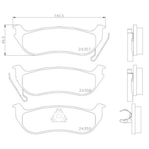 REAR BRAKE PADS