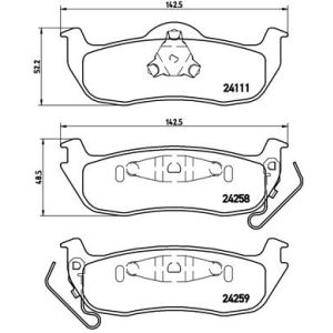 REAR BRAKE PADS