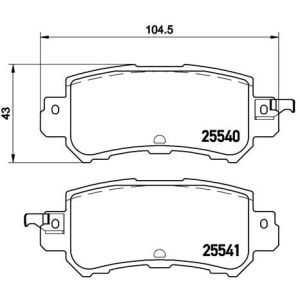 REAR BRAKE PADS