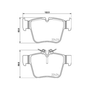 REAR BRAKE PAD SET