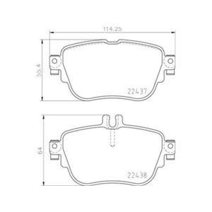 REAR BRAKE PAD SET