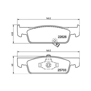 FRONT BRAKE PAD SET