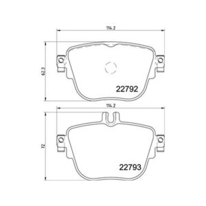 REAR BRAKE PAD SET