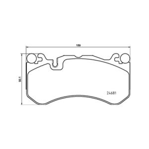 FRONT BRAKE PAD SET