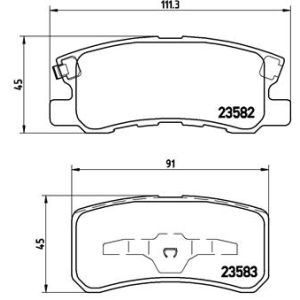 REAR BRAKE PADS