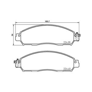 FRONT BRAKE PAD SET