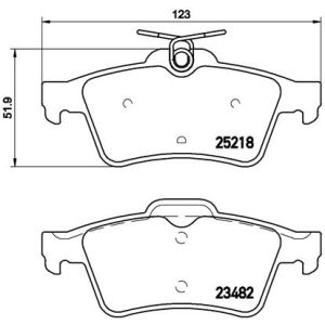 REAR BRAKE PADS