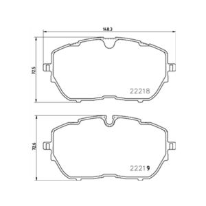 FRONT BRAKE PAD SET