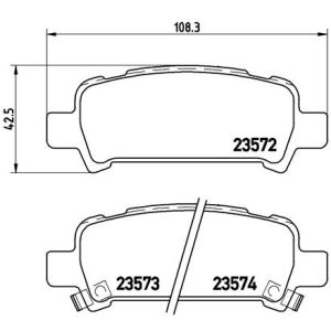 REAR BRAKE PADS