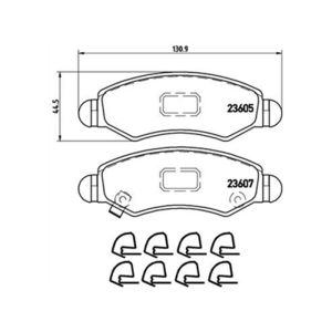 FRONT BRAKE PAD SET