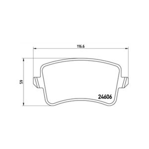 REAR BRAKE PAD SET