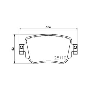 REAR BRAKE PAD SET