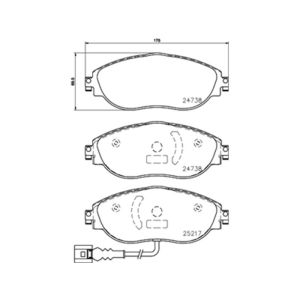 FRONT BRAKE PAD SET