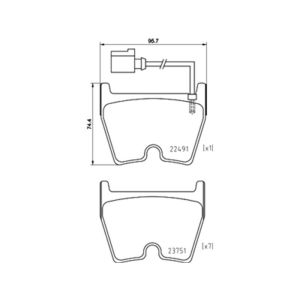 FRONT BRAKE PAD SET