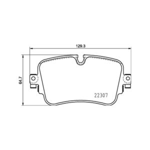 REAR BRAKE PAD SET