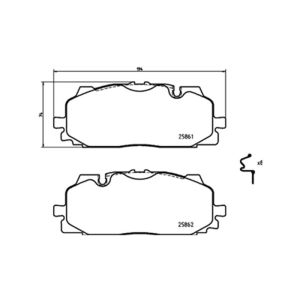 FRONT BRAKE PAD SET