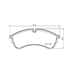 FRONT BRAKE PAD SET