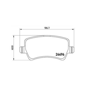 REAR BRAKE PAD SET