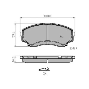 FRONT BRAKE PADS