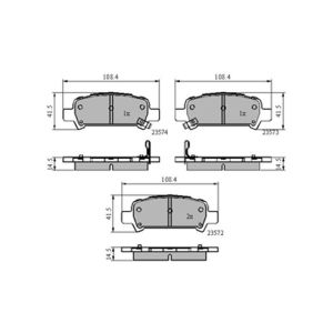 REAR BRAKE PADS