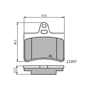 REAR BRAKE PADS