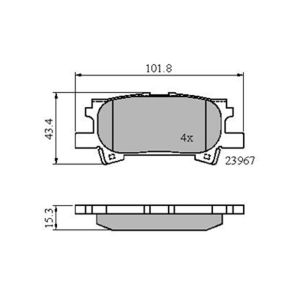 REAR BRAKE PADS