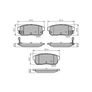 REAR BRAKE PADS