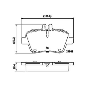 REAR BRAKE PADS