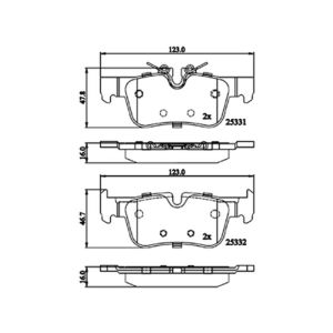 REAR BRAKE PADS