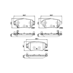 REAR BRAKE PADS