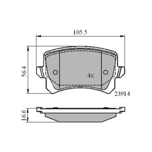 REAR BRAKE PADS