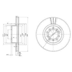 FRONT VENTED BRAKE DISC PAIR - 300MM DIAMETER