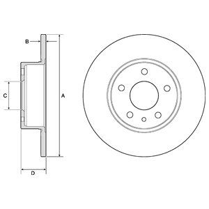 REAR SOLID BRAKE DISC PAIR - 251MM DIAMETER