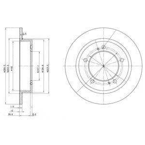 FRONT SOLID BRAKE DISC PAIR - 290MM DIAMETER