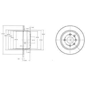 REAR SOLID BRAKE DISC PAIR - 260MM DIAMETER