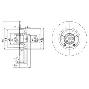 REAR SOLID BRAKE DISC PAIR - 226MM DIAMETER