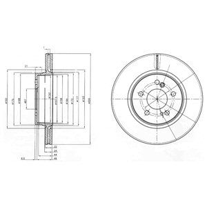 REAR VENTED BRAKE DISC PAIR - 300MM DIAMETER