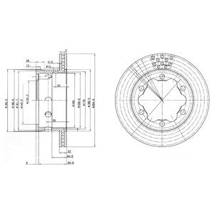 REAR VENTED BRAKE DISC PAIR - 285MM DIAMETER