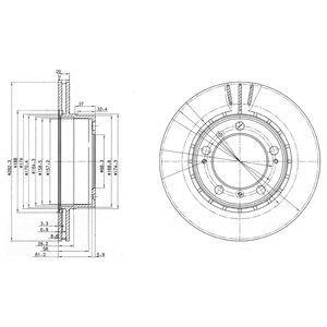 REAR VENTED BRAKE DISC PAIR - 292MM DIAMETER