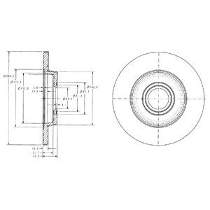 Rear Solid Brake Disc Pair - 280mm Diameter