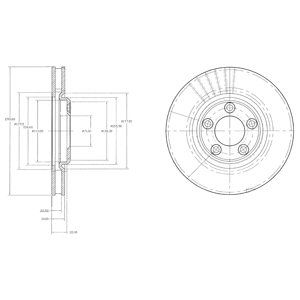 FRONT VENTED BRAKE DISC PAIR - 300MM DIAMETER