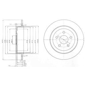 REAR SOLID BRAKE DISC PAIR - 270MM DIAMETER